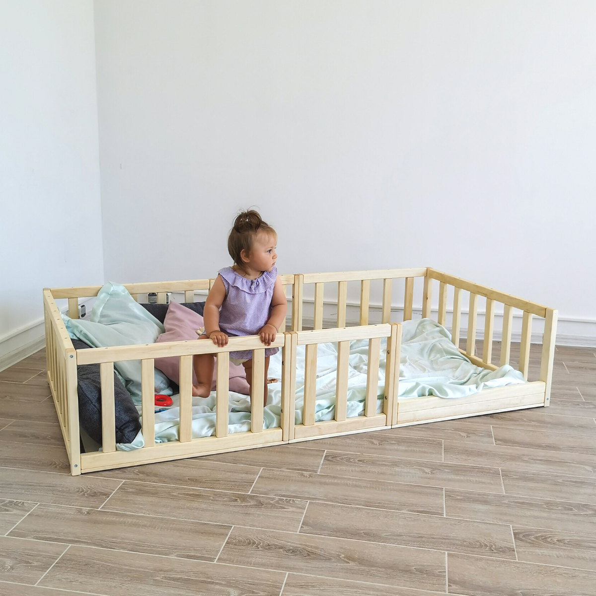 Smartwood Tila 7 Children's Floor Bed 70 X 140 Cm – Montessori Bed Made Of FSC Certified