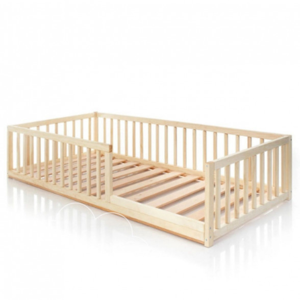 Floor Bed with Round Rails H4D-34