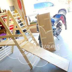 The accessories of a climbing ladder for toddlers