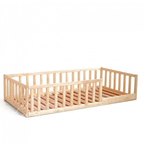 Toddler Floor Bed With Rails H4D-25