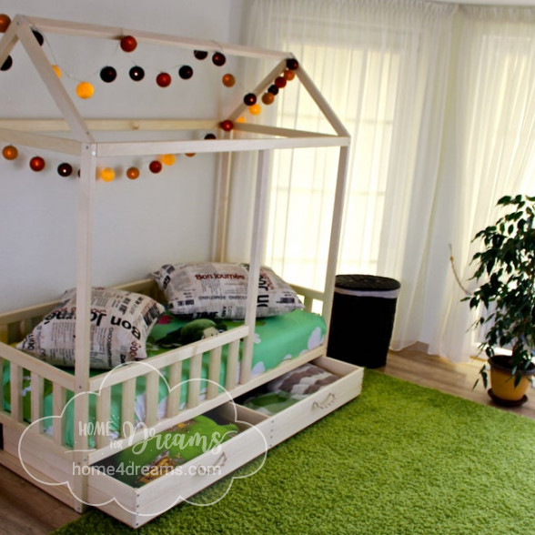 Toddler House bed H4D-9