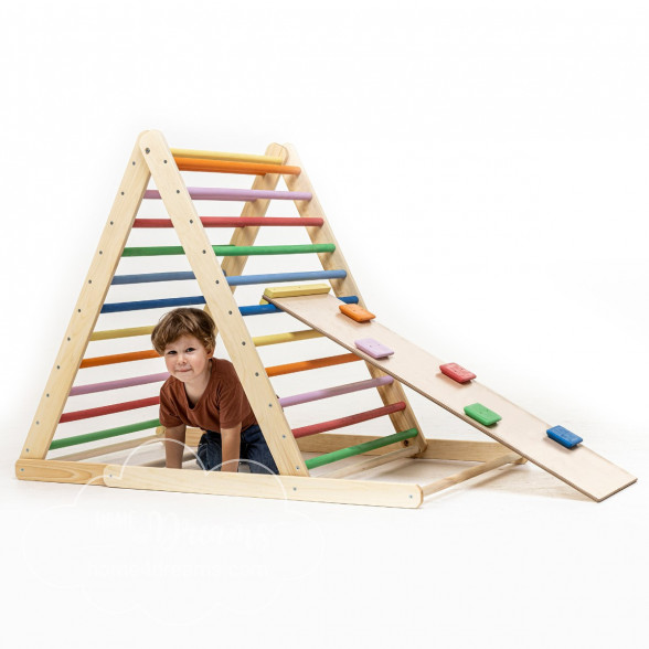 Home For Dreams 3 Position Wooden Emmi Pikler Climbing Triangle Toy Boy Playing