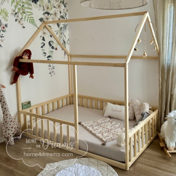 Toddler House Bed with slats H4D-03