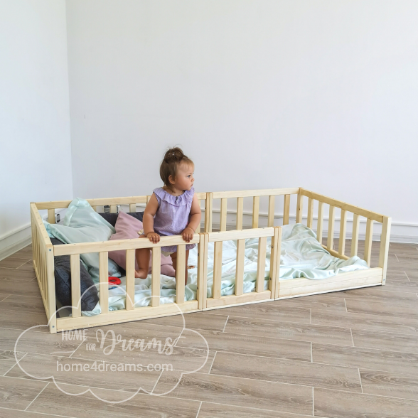 Toddler Floor Bed H4D-45 ( Choose Slats)