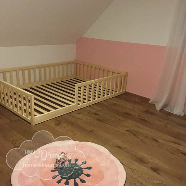 Lit Enfant Peint Lit De Bebe Lits Enfants Lits Enfants Lit Bois Lit Montessori Chambre Enfant Lit Etage Homefordreams